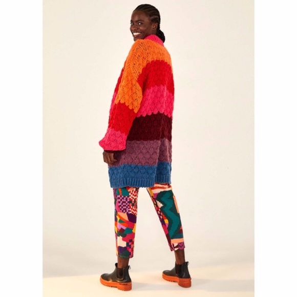 NEW Farm Rio Striped Cardigan Multi Small - Picture 10 of 17